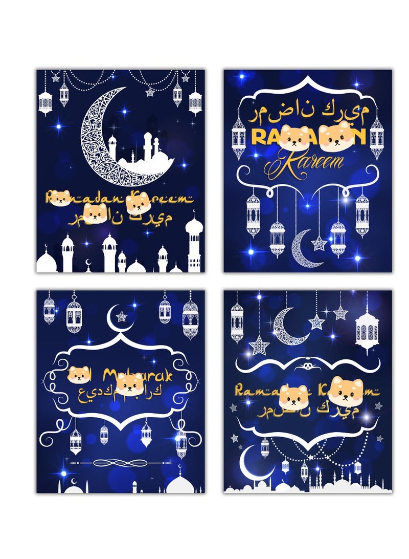 48pcs per set moon party festival water bottle decoration creative stickers Eid Mubarak Ramadan festival bottle stickers labels party decoration supplies - Image 5