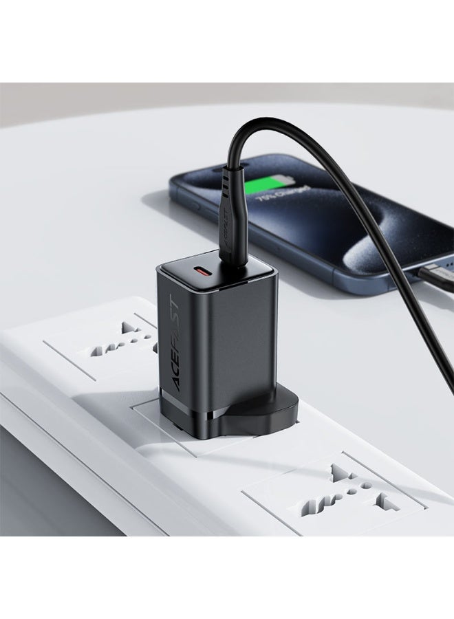 ACEFAST GaN Fast Wall Charger A128 PD45W Fast Charging, 2 Ports, 2USB-C - Black Suitable for laptops, phones, tablets, game consoles - Image 4