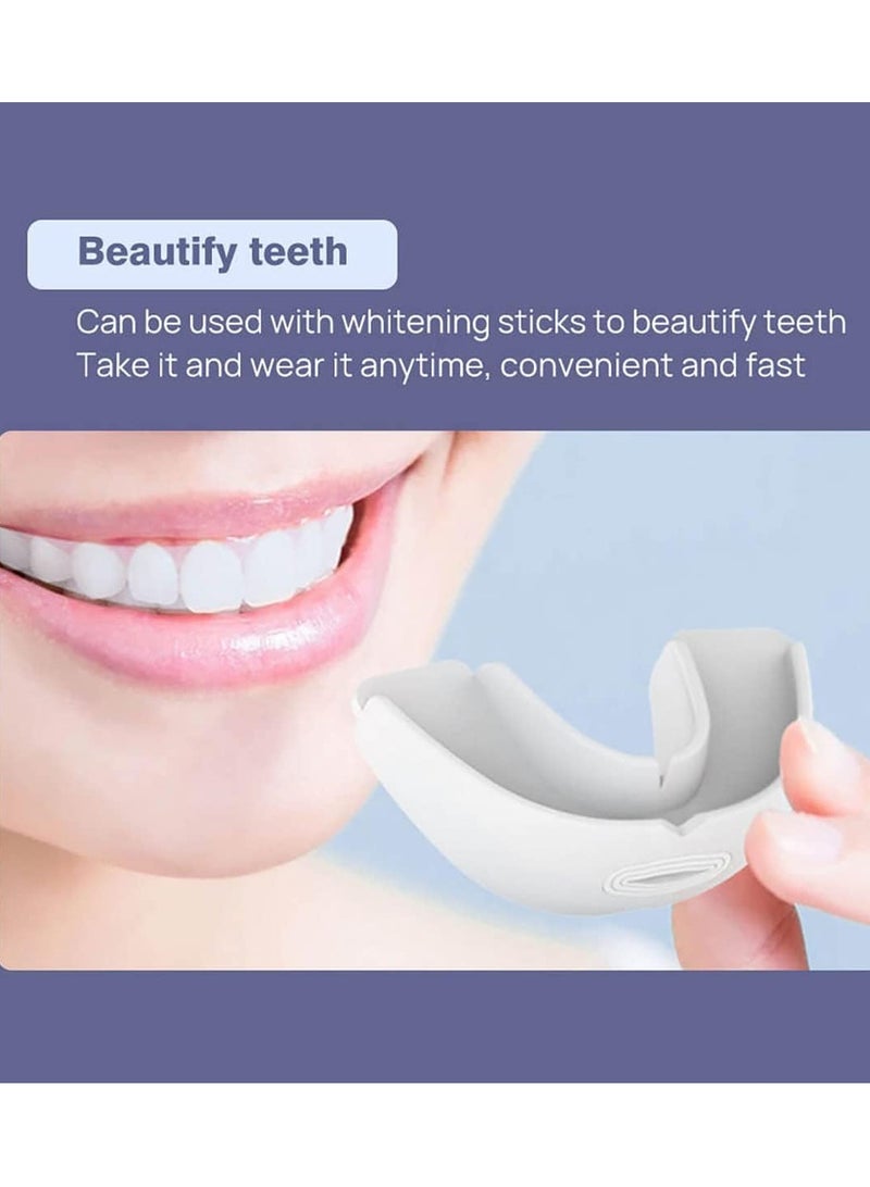 Multifunctional Silicone Braces, Anti-snoring Device, Night Clenching Guard, Portable Anti-grinding Braces, Night Sleep Aid to Stop Snoring, Prevent Teeth Grinding Disorder and Clenching - Image 4