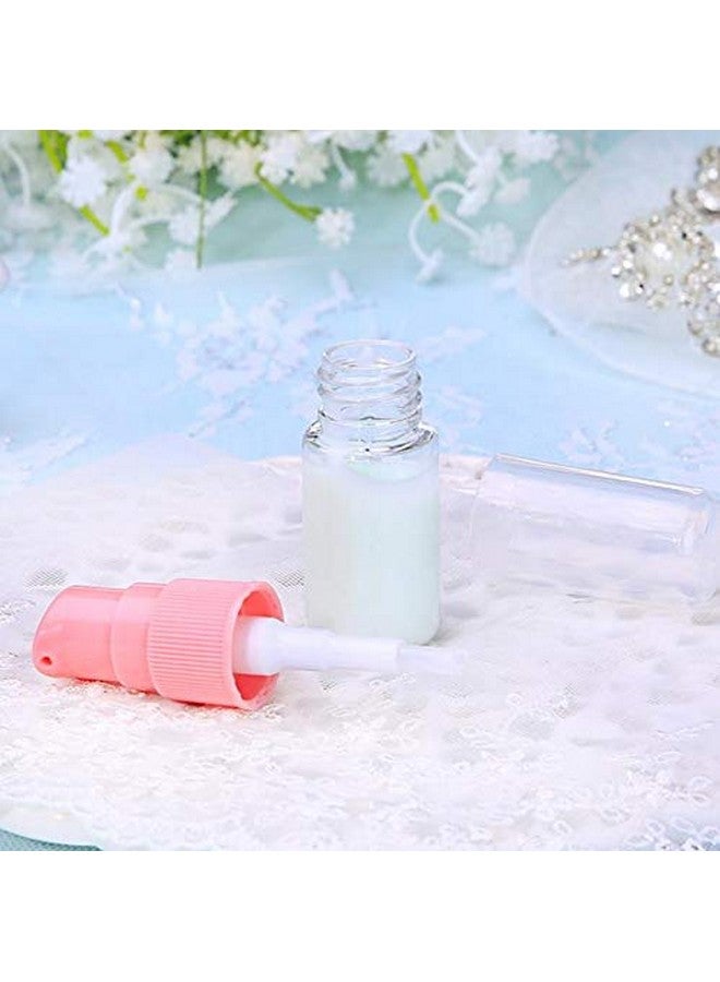 tupwel 12Pcs 10Ml 0.34Oz Bpa Free Blue Plastic Empty Pump Press Bottles Jar Tube Containers For Makeup Foundations Cosmetic Serums Skin Care Lotion Cream Liquid Toiletries Essential Oils - Image 5