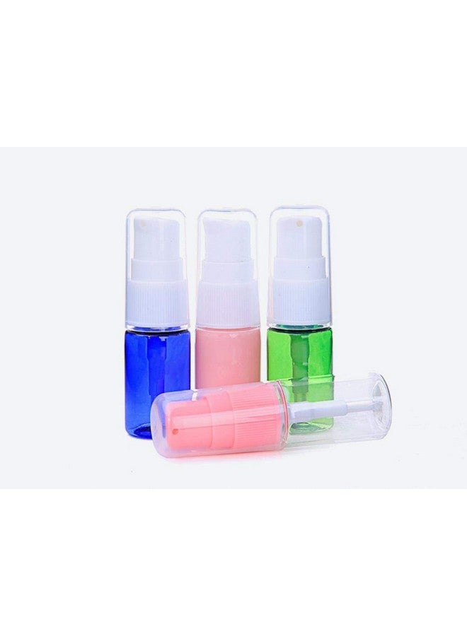 tupwel 12Pcs 10Ml 0.34Oz Bpa Free Blue Plastic Empty Pump Press Bottles Jar Tube Containers For Makeup Foundations Cosmetic Serums Skin Care Lotion Cream Liquid Toiletries Essential Oils - Image 4