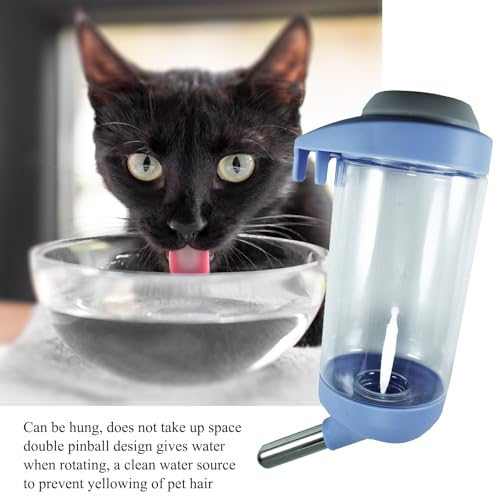DEEUCHIS Dog Crate Water Bottle Dispenser - No Drip Dog Kennel Water Dispenser & Cage Bottle - Easy-to-Use Water Bottle for Cat Crate - Perfect for Keeping Your Pet Hydrated (Grey)-350ML - Image 4