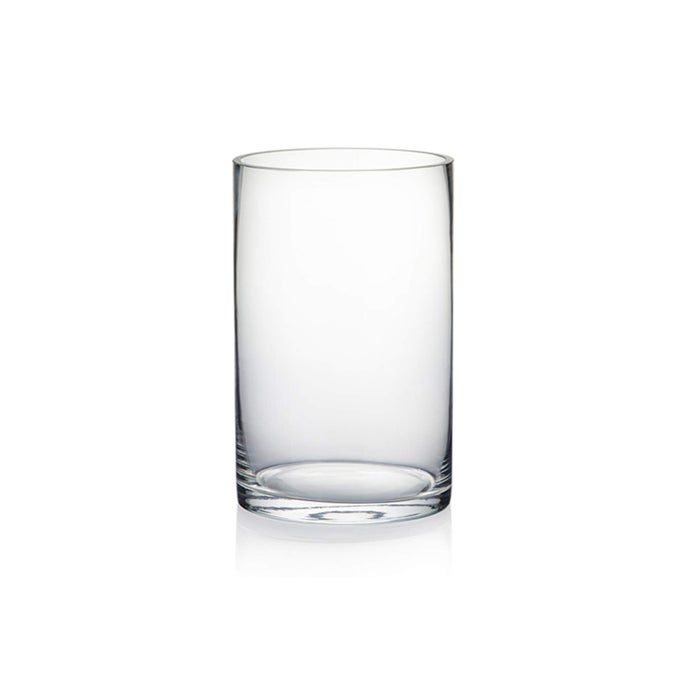 WGV CYLINDER VASE DIAMETER 5 HEIGHT 8 CLEAR GLASS FLORAL PLANTER CONTAINER FLOATING CANDLE HOLDER FOR WEDDING PARTY EVENT HOME OFFICE DECOR 1 PIECE