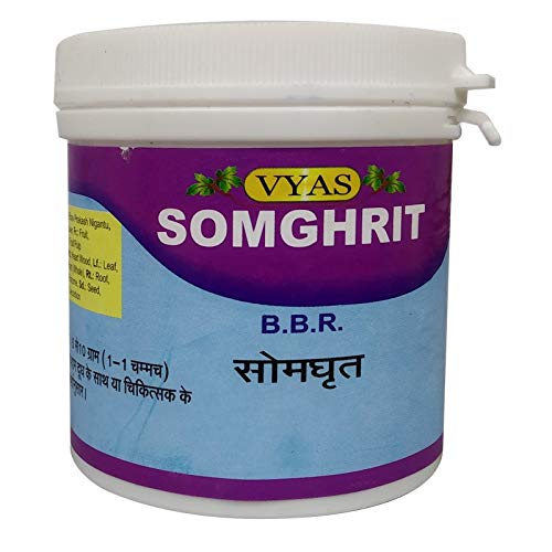 Vyas Som Ghrit, 100gms, Helps Pregnant Women Deal with Fever, Anorexia, Hyperacidity and Cough. (Pack of 1) 100gms - Image 1