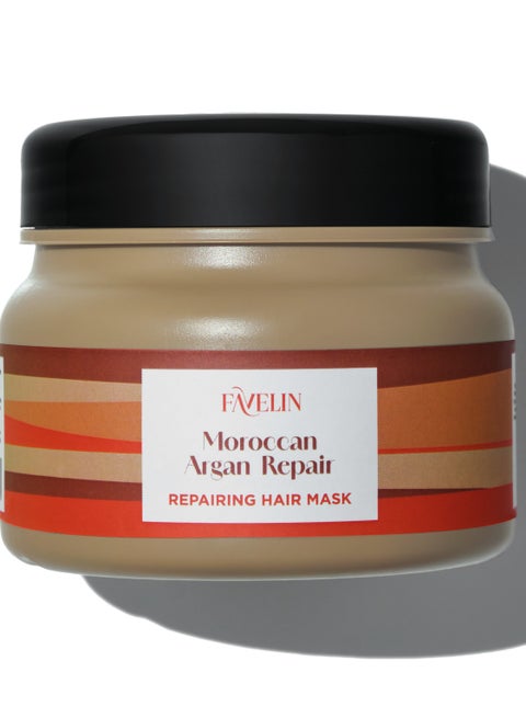 Moroccan Argan Repairing Hair Mask | Infused with Collagen Keratin Pro-Vitamin B5 | 300 ml