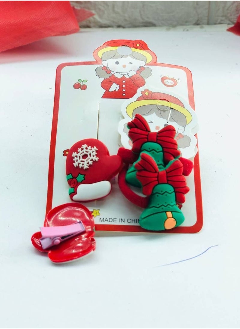 Generic Card toggle buckle and clips for children, pike, 10 pieces, 6 buckle straps, 4 clips, Christmas, Christmas, and New Year shapes, card 2  - Image 2