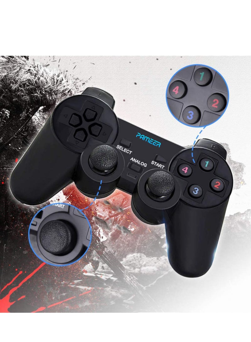 1 Set USB Wired Game Controller for Windows PC/Raspberry Pi Gamepad Remote Controller Dual Vibration Gaming Joystick Joypad for Desktop Laptop Computer Windows 11/10/8/7 and Roblox/Steam/RetroPie
