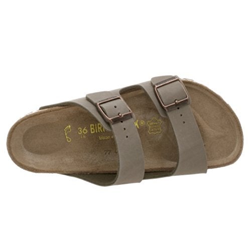 Birkenstock Unisex Arizona Sandal,Stone Birkibuc,38 M EU - Image 5