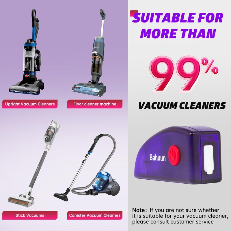 Bahuun Vacuum Cleaner Dust Display LED, Compatible with Dyson & All Vacuum Cleaners,Reveal Microscopic Dust & Illuminate Invisible Pet,Cat,Dog Fur,Vacuum Accessories Upgrade Vacuum Attachment (Purple) - Image 3