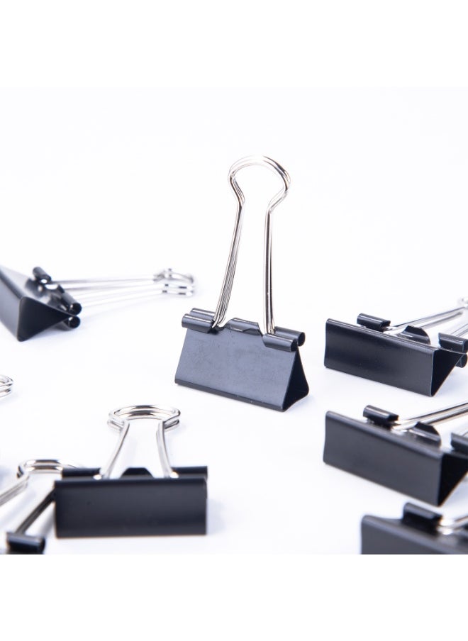 Deli Deli E38564 Binder Clips – 25mm, Black, Rust-Resistant Electrophoresis Coating  - Image 5