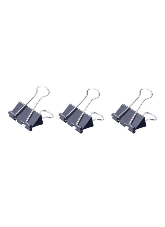 Deli Deli E38564 Binder Clips – 25mm, Black, Rust-Resistant Electrophoresis Coating  - Image 4