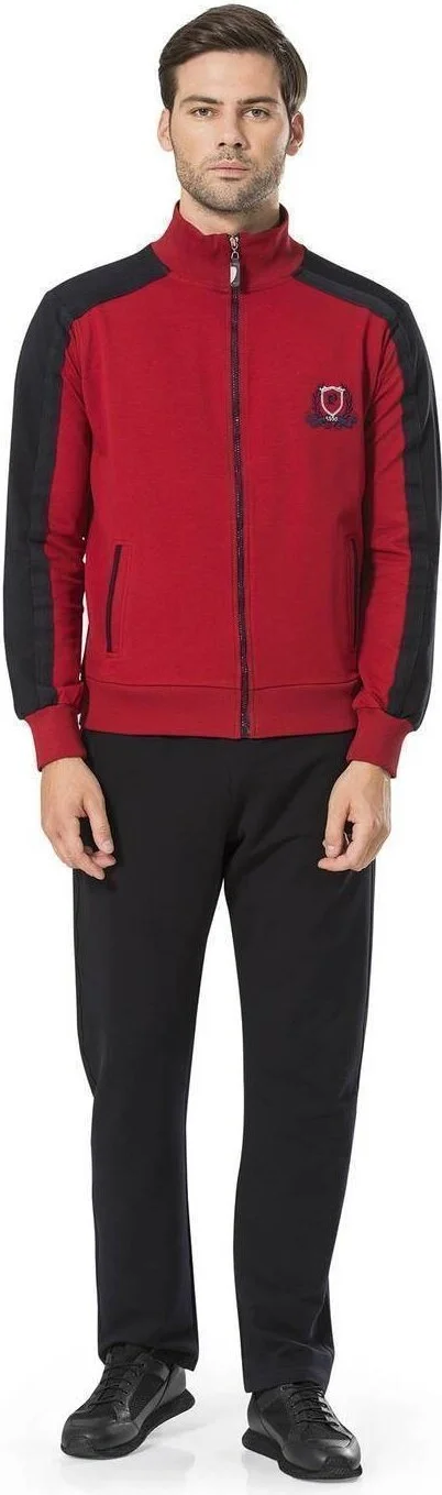 بيير كاردان Men's Zippered Pocket Tracksuit Suit