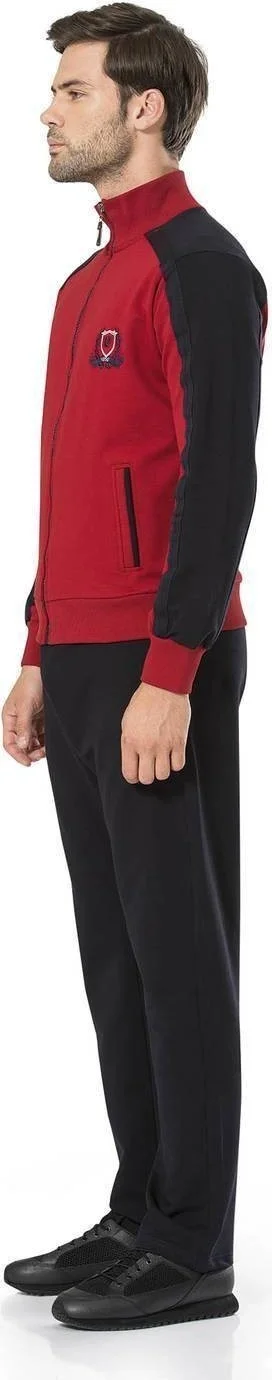بيير كاردان Men's Zippered Pocket Tracksuit Suit
