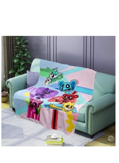 Y&D poppy playtime smiling crittersFlannel Throw Blanket  Super Soft Lightweight Air Conditioner Blanket Cooling Summer Blanket Towel Blanket for Couch  - Image 1