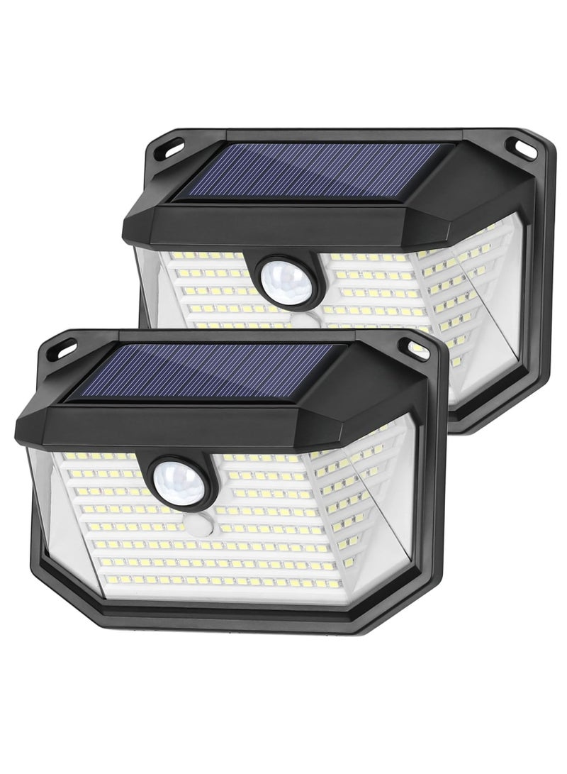 Cobest Solar Outdoor Wall Light, 2-Pack Super Bright 178 LEDs Motion Sensor Security Light with 270Â° Wide Angle & 3 Modes, Waterproof Solar Powered Wall Light for Patio Garden Garage Front Door - Image 1