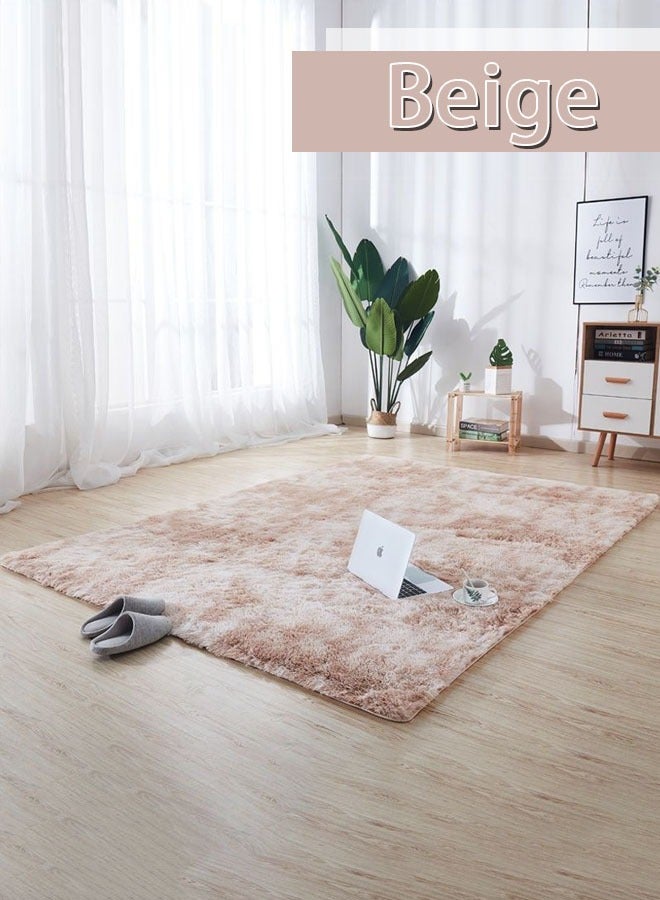Loquat Soft Rug for Living Room Shaggy Soft Area Fluffy Rug Tie-Dyed Touch Area Modern Rug for Bedroom Living Children Room - Image 1