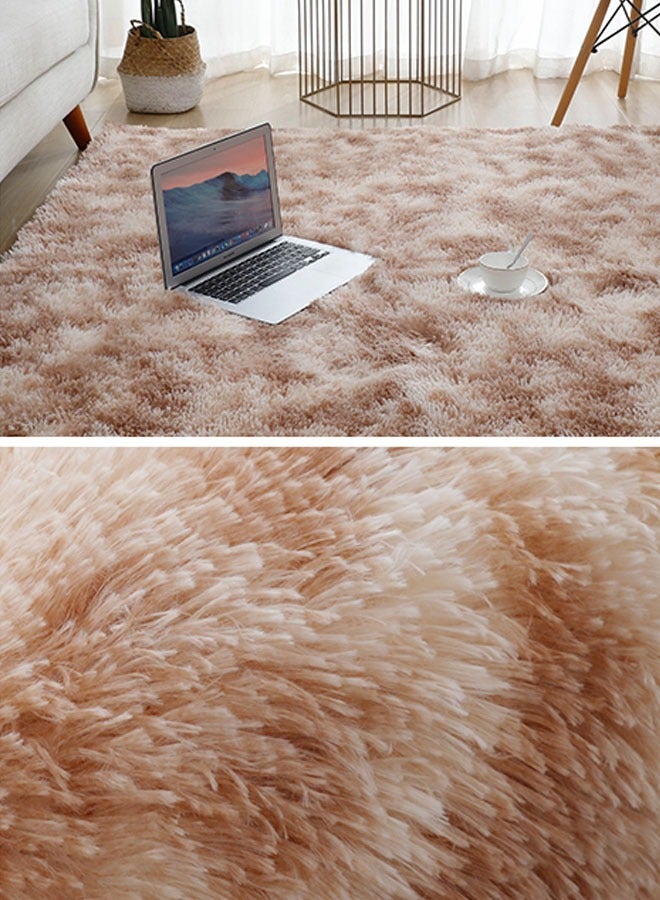 Loquat Soft Rug for Living Room Shaggy Soft Area Fluffy Rug Tie-Dyed Touch Area Modern Rug for Bedroom Living Children Room - Image 5