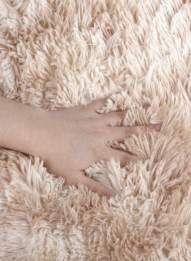 Loquat Soft Rug for Living Room Shaggy Soft Area Fluffy Rug Tie-Dyed Touch Area Modern Rug for Bedroom Living Children Room - Image 4