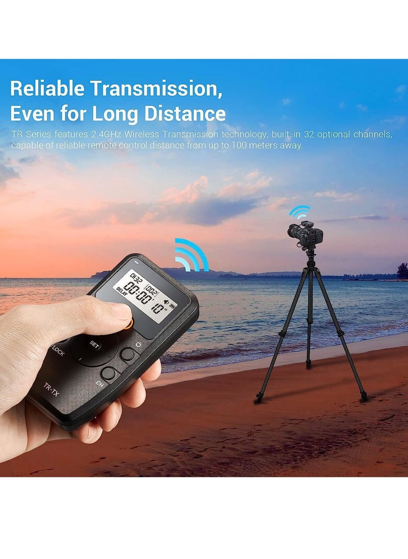 Excefore - TR-S2 Remote Shutter Release for Sony, Wireless Shutter Release Intervalometer Compatible for Sony a7 a7m2 a7m3 a7S a7SII a7R a7RII a9 a9II a58 a6600 a6400 a6500 a6300 a6000 a5100 RX100M7 - Image 1