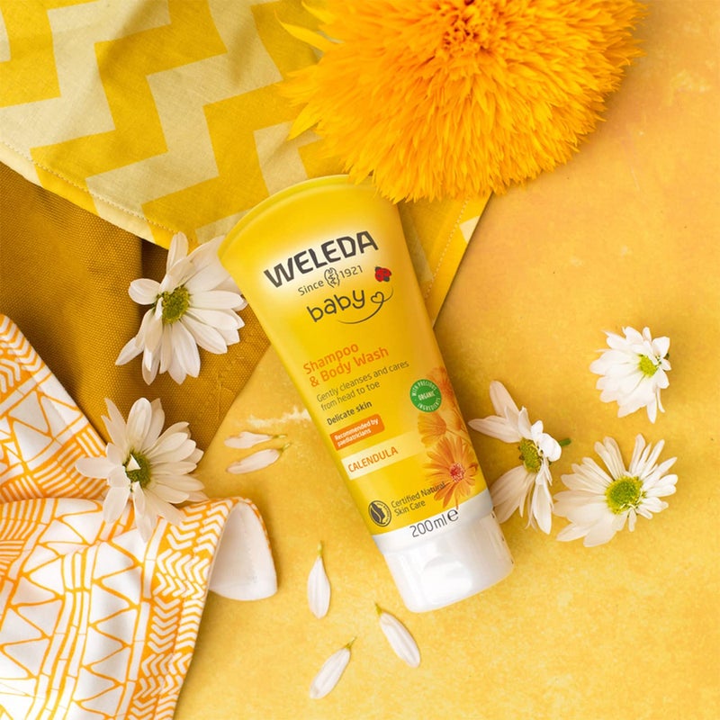 Weleda شامبو وغسول الجسم اللطيف 2 في 1 من ويليدا للأطفال 6.8 أونصة - Image 2