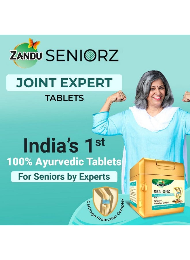 Zandu Seniorz Complete Joint Expert Tablet, 60 Tablets Helps Protect Joints, Relieve Joint Pain & Make Joints Strong, Supports Overall Joint Health,100% Ayurvedic & Natural Supplement - Image 3