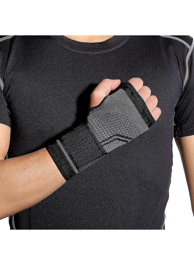 FDTY 2-حزمة دعامة المعصم لفافة المعصم، حزام المعصم أكمام ضغط اليد دعم للياقة البدنية رفع الأثقال MTB التهاب الأوتار الالتواءات التعافي، النفق الرسغي التهاب المفاصل، تخفيف الألم - Image 4