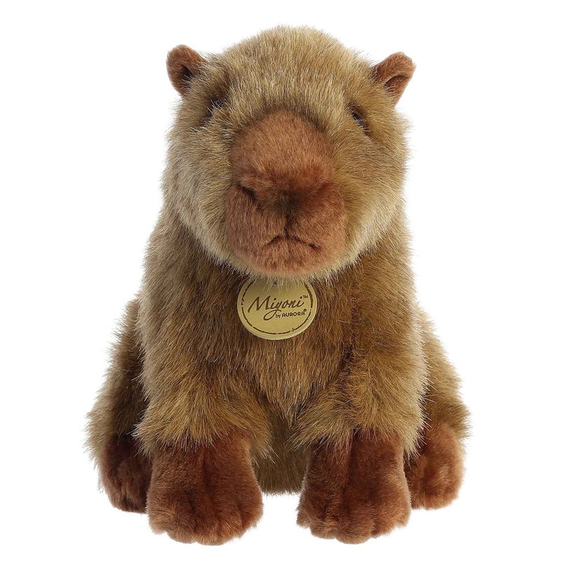 AuroraÂ® Realistic MiyoniÂ® Capybara Stuffed Animal - Lifelike Details Make a Cherished Companion - Perfect for Decorating Bedrooms or Classrooms - Brown 10 Inches - Image 2