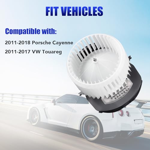LCWRGS AC Heater Blower Motor with Fan Fits for Porsche Cayenne VW Volkswagen Touareg 2011 2012 2013 2014 2015 2016 2017 2018 HVAC Blower Motor Fan Replaces# 7P0820021 - Image 4