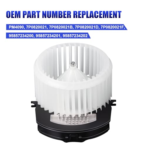LCWRGS AC Heater Blower Motor with Fan Fits for Porsche Cayenne VW Volkswagen Touareg 2011 2012 2013 2014 2015 2016 2017 2018 HVAC Blower Motor Fan Replaces# 7P0820021 - Image 3