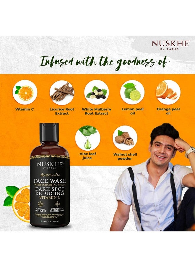 Nuskhe By Paras Dark Spot Reducing Vitamin C Face Wash-210Ml | Scrubbing Beads | Removes Impurities| Skin Smoothening | No Parabens, Sulphate, Silicones & Color - Image 5