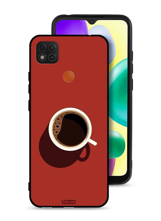 Tolwak Xiaomi Redmi 9C Protective Case Cover Coffee Cup Art  - Image 1