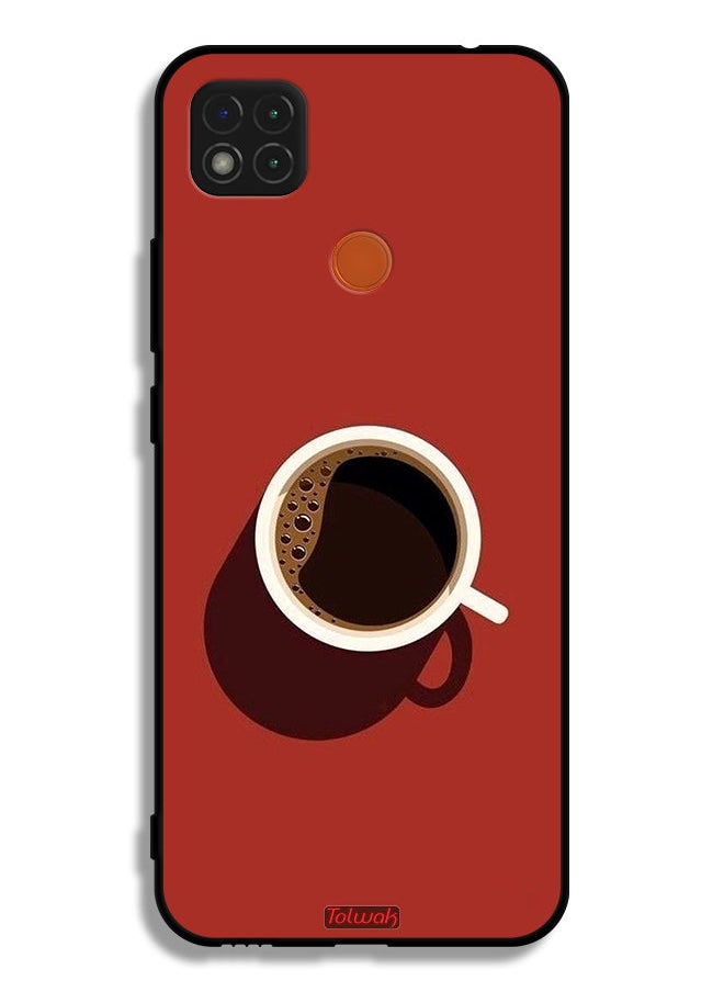 Tolwak Xiaomi Redmi 9C Protective Case Cover Coffee Cup Art  - Image 2