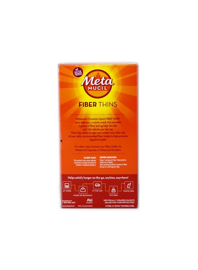 Metamucil Fiber Thins Cinnamon Spice 3-boxes of 12 packets. Each of the 12 packets contain 2 fiber thins - Image 4