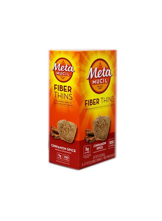 Metamucil Fiber Thins Cinnamon Spice 3-boxes of 12 packets. Each of the 12 packets contain 2 fiber thins - Image 2