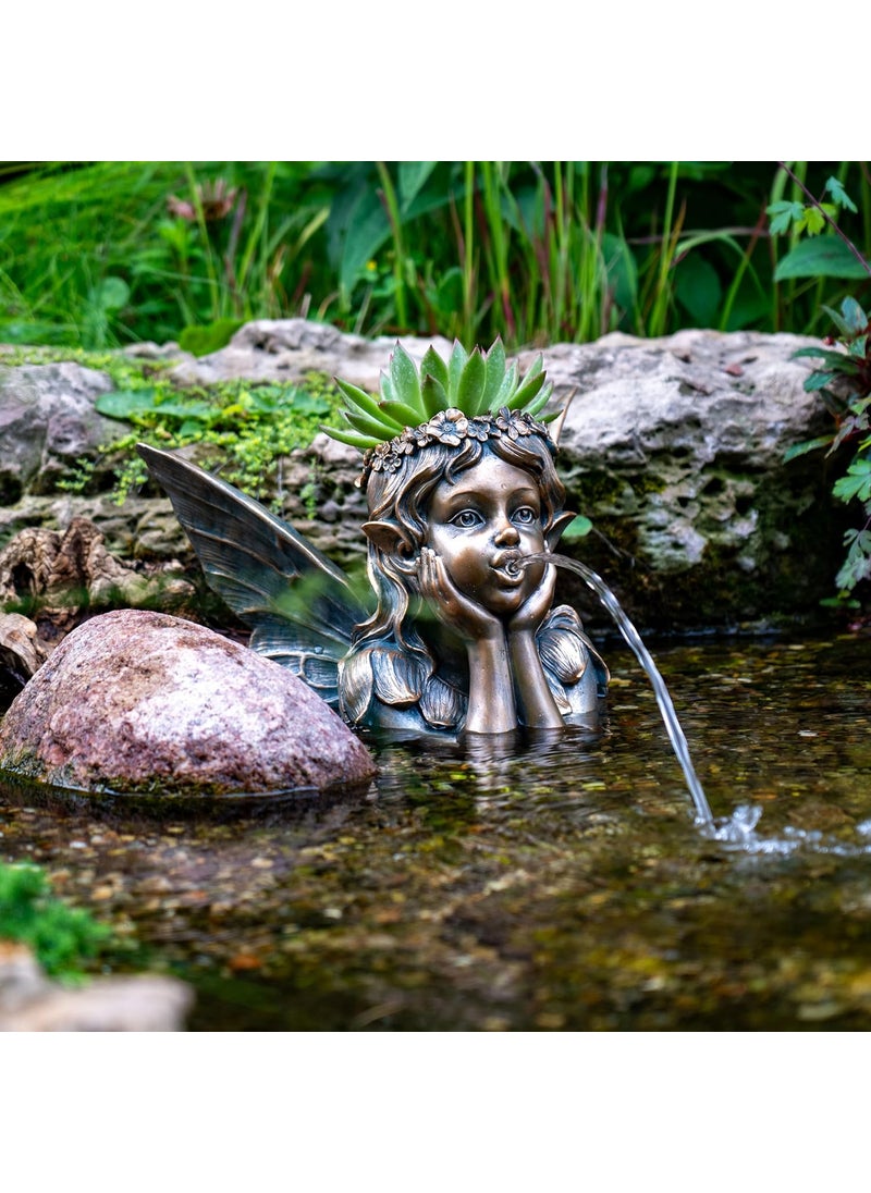 Aquascape Aquascape Pond and Garden Fairy Planter Spitter Fountain Bronze  - Image 2