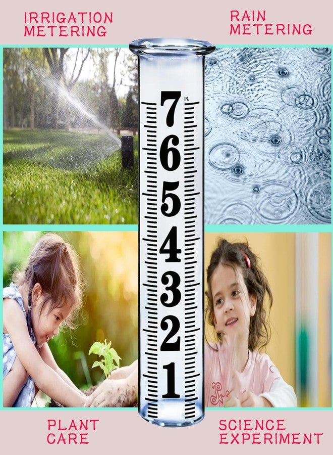 JMBay 7 Inch Plastic Rain Gauge Replacement Tube, Upgrade Freeze Proof Outdoor Rain Gauges Replacement Plastic Tube for Garden Yard Lawn, Crack Resistance Tube Best Rated, 2 pcs Tubes with 1 Clean Brush - Image 5