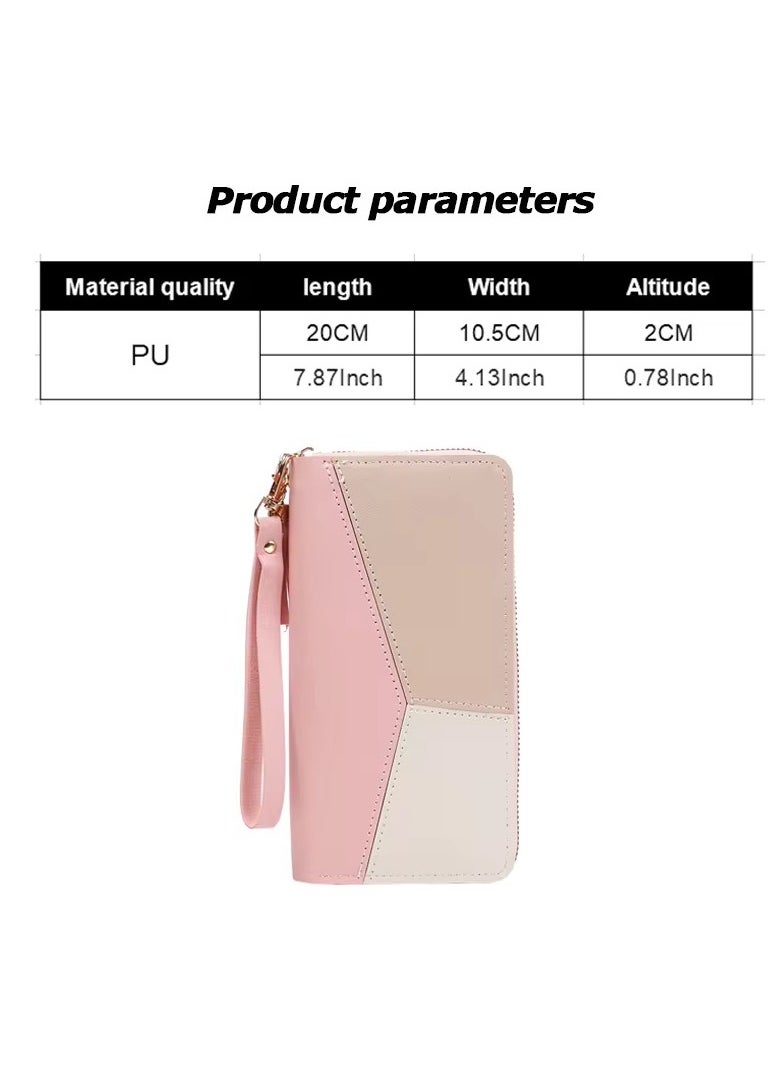 Generic Womens Wallet Pu Leather Long Wallet For Women Card Holder Organiser Wristlet Clutch With Zipper Pocket Coin Purse with Tassel and Pendant  - Image 3