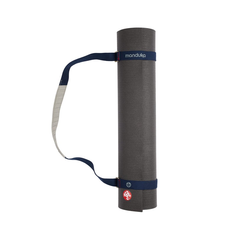 Manduka Yoga Commuter Mat Carrier - Eco-Friendly Cotton, Easy to Carry, Hands-Free, For All Mat Sizes | Odyssey Blue | 68" x 1.5" - Image 1