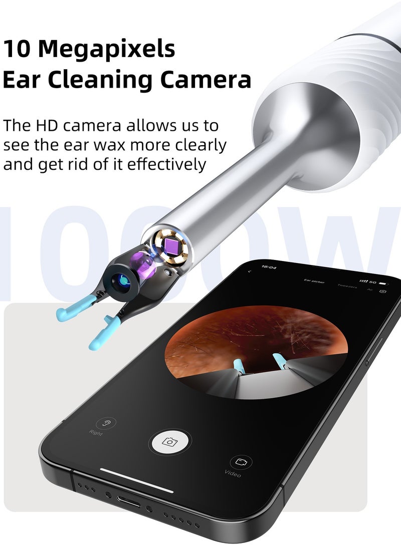 Bebird note5 pro ear wax removal kit 3-in-1 ear wax remover tool wax elimination tweezers and wireless visible ear cleaner with camera for iOS, Android Phones and storage base