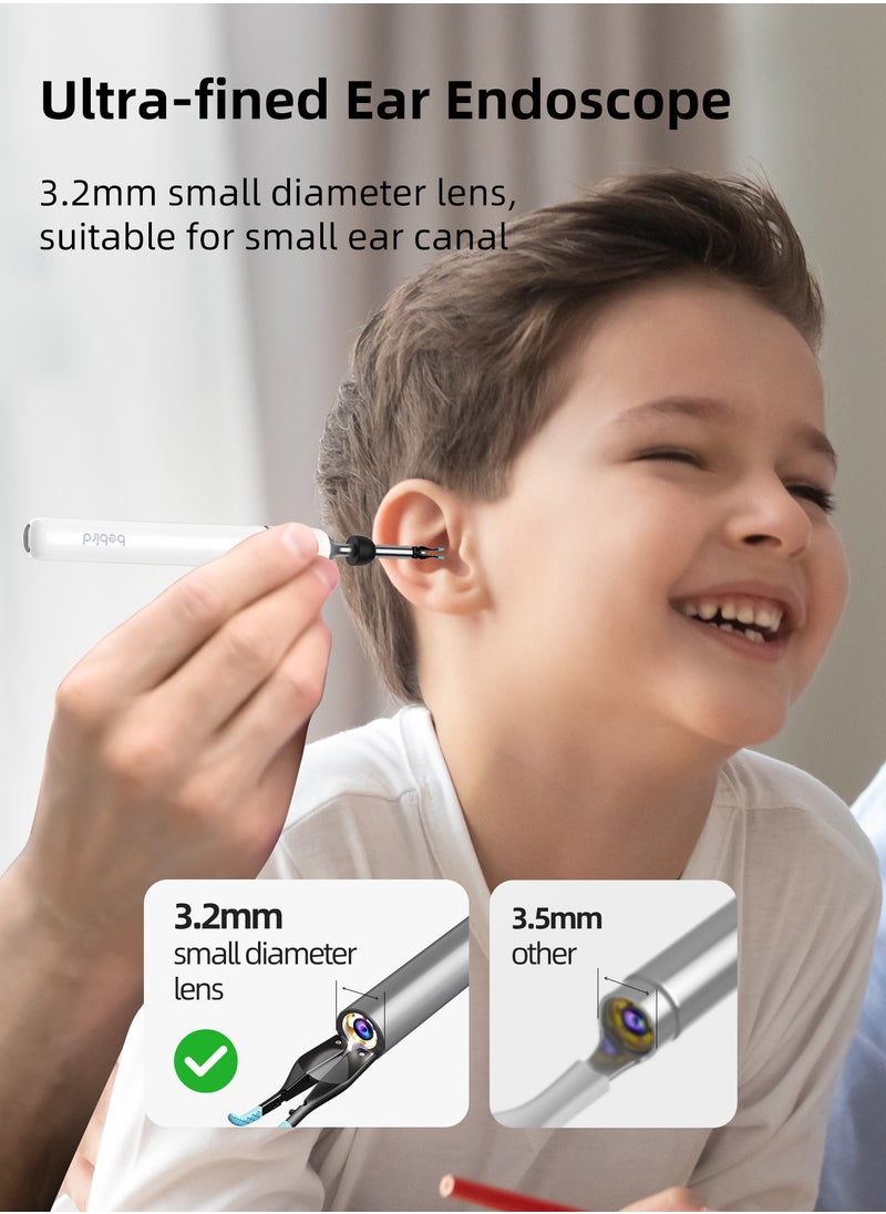 Bebird note5 pro ear wax removal kit 3-in-1 ear wax remover tool wax elimination tweezers and wireless visible ear cleaner with camera for iOS, Android Phones and storage base