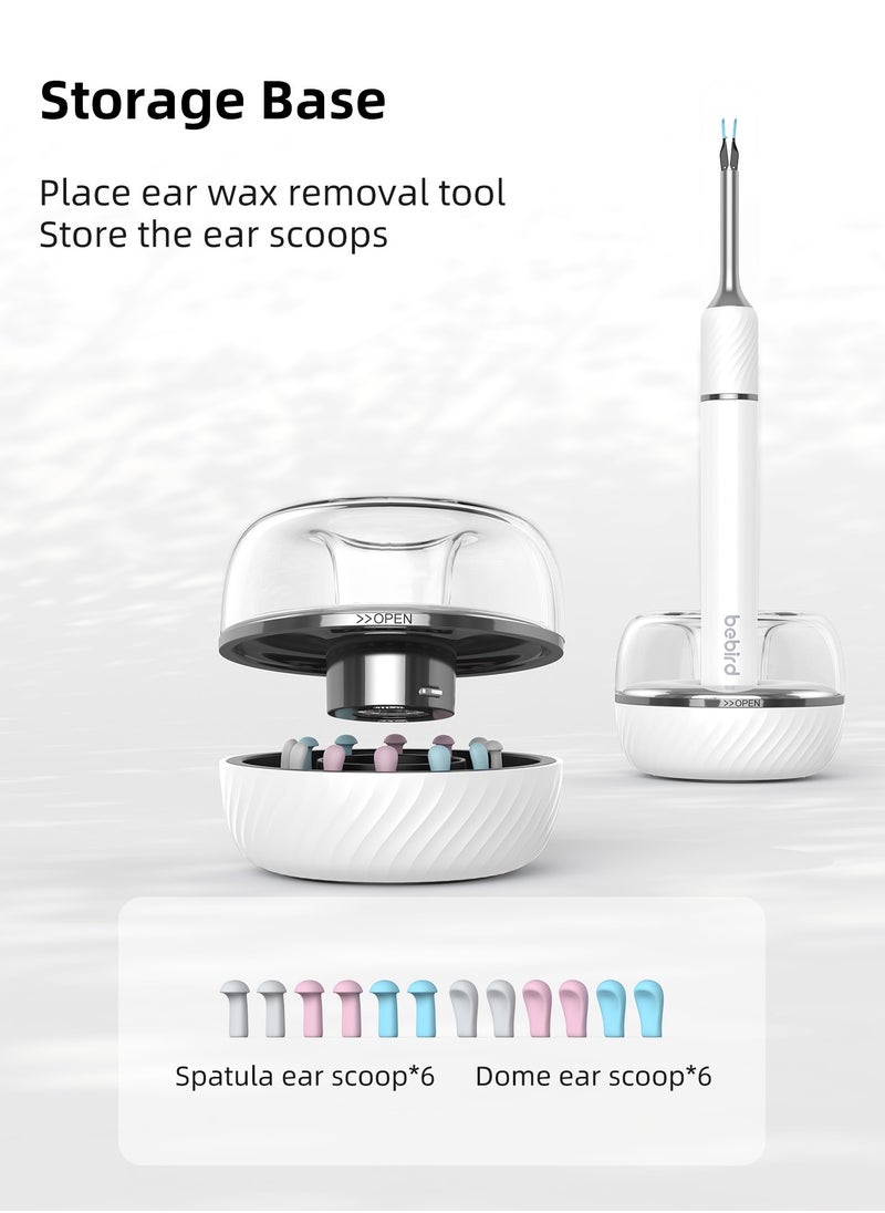 Bebird note5 pro ear wax removal kit 3-in-1 ear wax remover tool wax elimination tweezers and wireless visible ear cleaner with camera for iOS, Android Phones and storage base