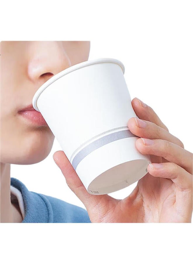 Deli 200Ml Disposable Paper Cups, Thick Bamboo Pulp Cups/Water Cups, 100 Count - Image 2