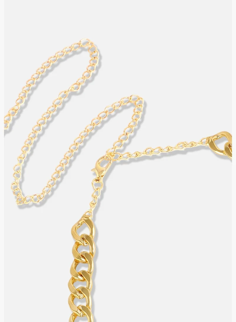 SOHI Silver Plated Designer Party Necklace For Women