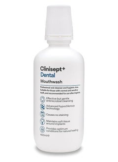 Clinisept+ Professional Hygienic Mouth Rinse Antimicrobial, Neutral Ph, Alcohol Free Mouthwash Suitable for Sensitive Teeth and Gums, Clear, 400 ml  - Image 1