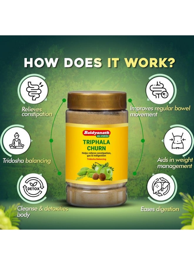 Baidyanath بايدياناث تريفالا تشورنا | يساعد في تخفيف الإمساك | تخفيف سريع للحموضة والغازات | غني بالأملاء - 500 جرام - Image 3