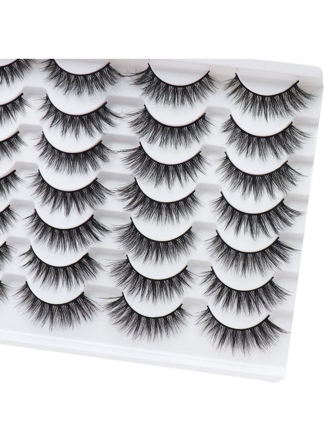 فيليشا Lashes 3D Faux Mink Lashes Fluffy False Eyelashes مظهر طبيعي 14 زوجًا من الرموش الفاخرة Wispy Fake Eyelashes (Y52) - Image 4