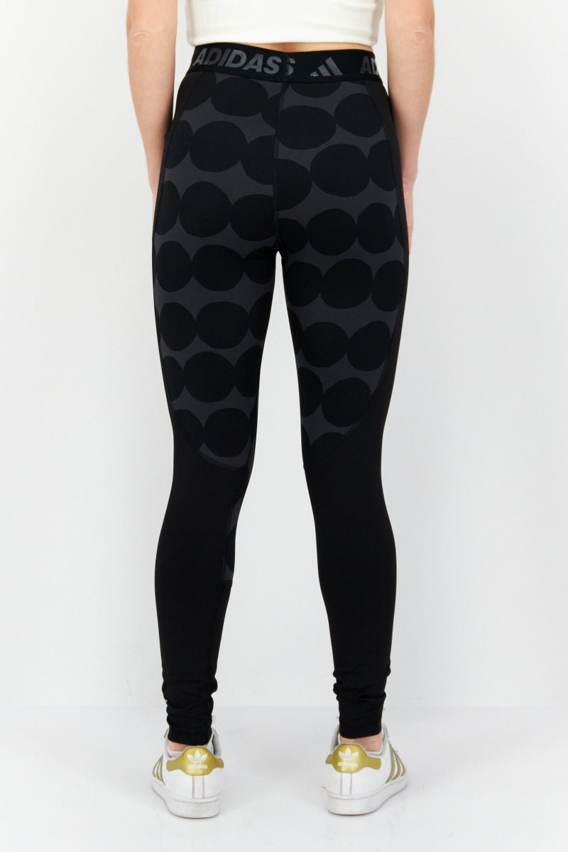 Adidas Women Tech Fit Training Long Tight, Black - Image 3