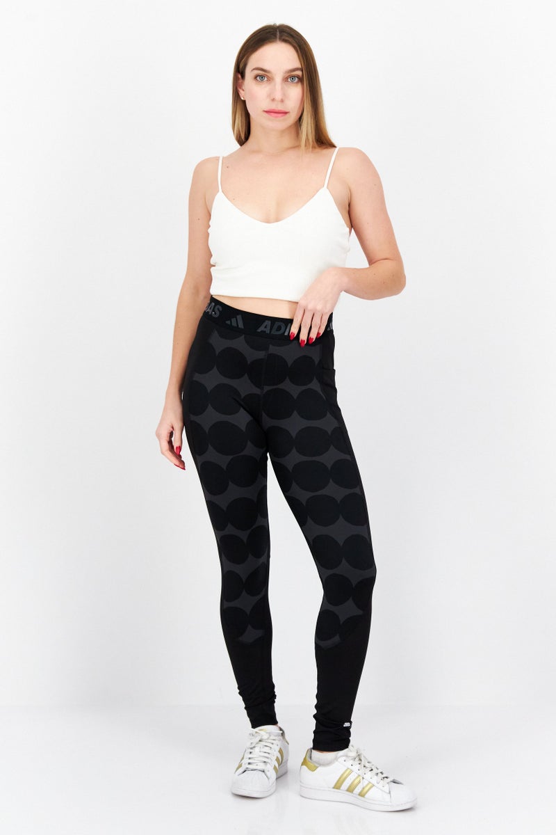 Adidas Women Tech Fit Training Long Tight, Black - Image 4