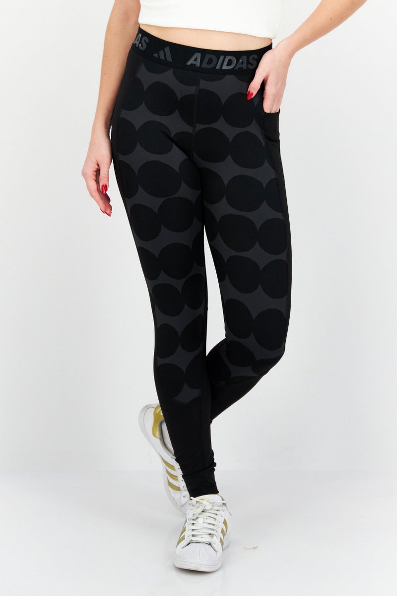 Adidas Women Tech Fit Training Long Tight, Black - Image 1
