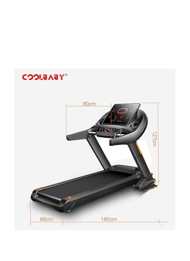Cool Baby Style Treadmill 4HP Peak Motor Auto Incline Speed ​​Range 1-18 km/h LED Display 150 kg User Weight Hydraulically Foldable Built-in Speaker  - Image 3